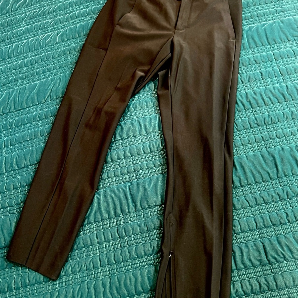 Athleta Black Performance Trousers Sleek Fit